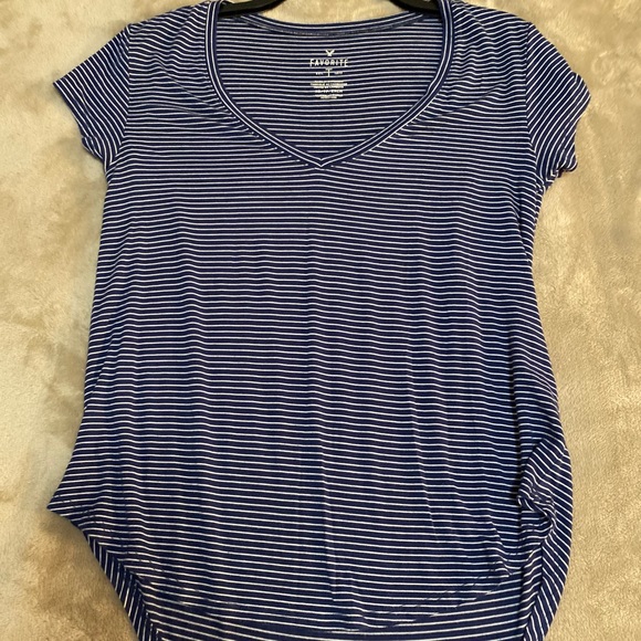 American Eagle Outfitters Tops - Navy blue and white tee